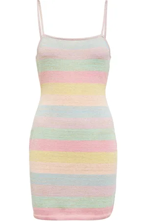 LOVESHACKFANCY Lessie knit cotton-blend minidress