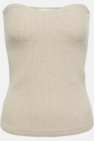Isabel Marant Blaze wool and cashmere strapless top