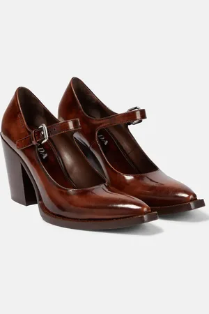 Prada Leather Mary Jane pumps