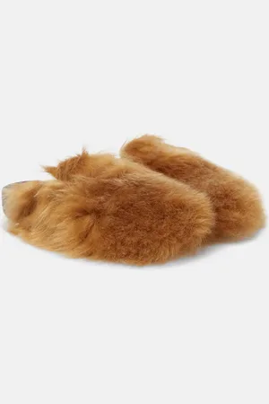 Alanui Journey shearling mules