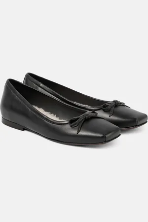 Brunello Cucinelli Monili bow-detail leather ballet flats