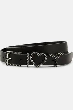 Y / PROJECT Y Heart embellished leather belt