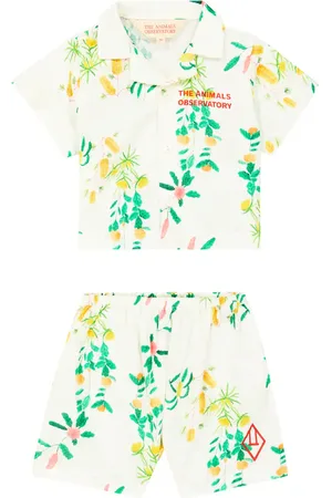 The Animals Observatory Baby Magpie shirt and shorts set