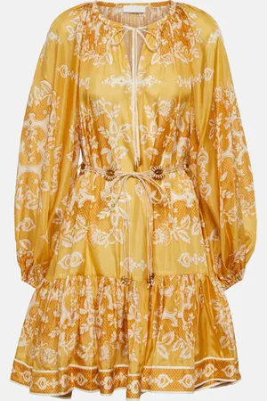 ZIMMERMANN Raie printed silk minidress