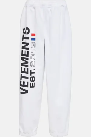 Vetements Logo cotton-blend sweatpants
