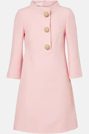 VALENTINO Crepe Couture embellished minidress