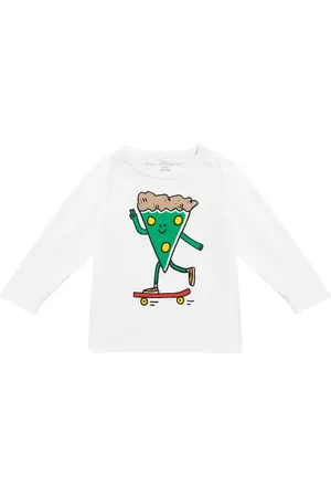 Stella McCartney Baby Pizza Skater cotton jersey top
