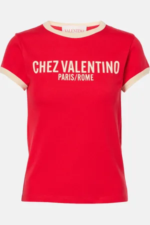 VALENTINO Printed cotton jersey T-shirt