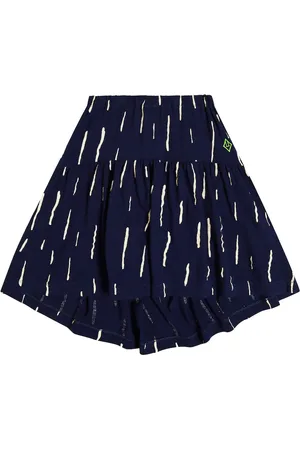 The Animals Observatory Bird printed cotton skirt