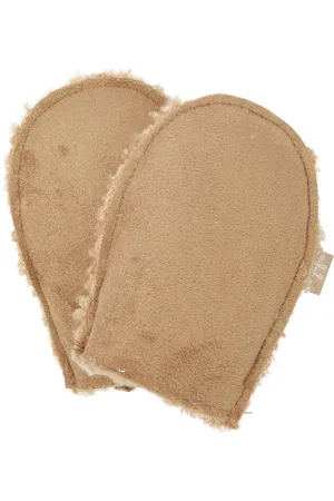 Il gufo Faux suede and shearling mittens