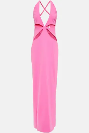 Monot Cutout halterneck gown