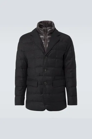 HERNO Convertible wool and cashmere down blazer