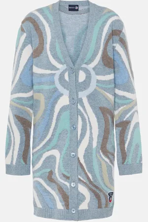Puccini X Fusalp intarsia wool cardigan