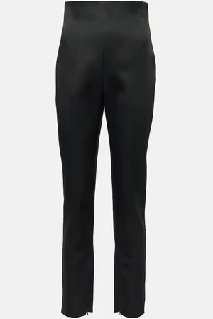 Khaite Lenn satin slim pants