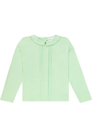 MORLEY Tonia pleated cotton jersey top