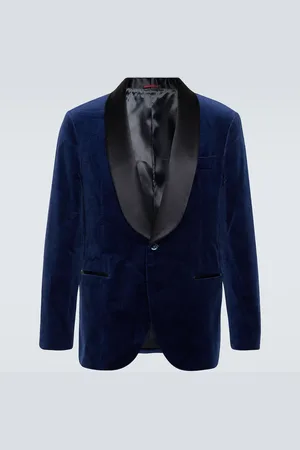 Brunello Cucinelli Paisley cotton velvet tuxedo jacket