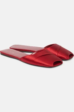 The Row Milla satin flats