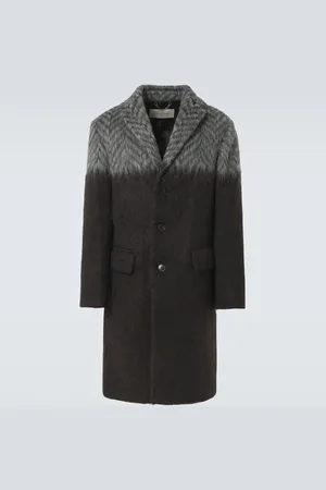 DRIES VAN NOTEN Wool and cotton-blend coat
