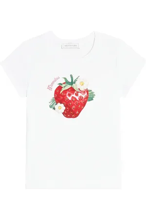MONNALISA Printed cotton-blend jersey T-shirt