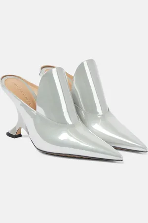 Bottega Veneta Rocket metallic leather mules