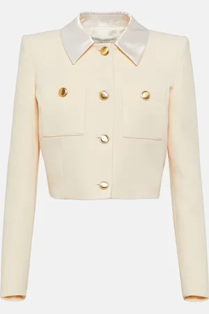 Alessandra Rich Wool tweed cropped jacket