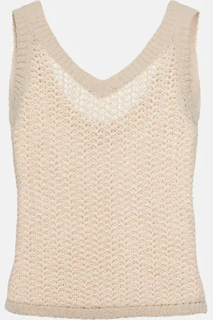 Max Mara Arrigo knit cotton-blend tank top