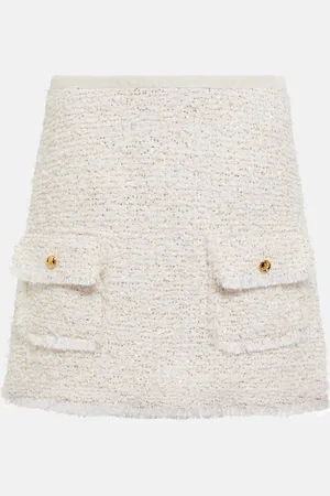 Giambattista Valli BouclÃ© embellished miniskirt