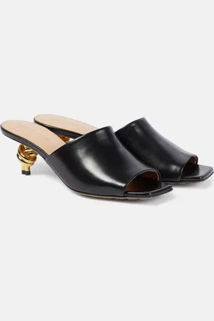 Bottega Veneta Knot 45 leather mules