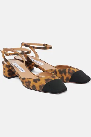 Aquazzura French Flirt 35 leopard-print suede pumps