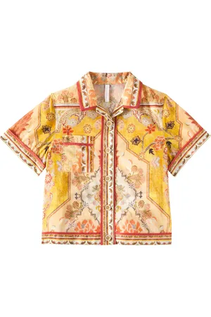 ZIMMERMANN Wylie Pocket printed cotton shirt