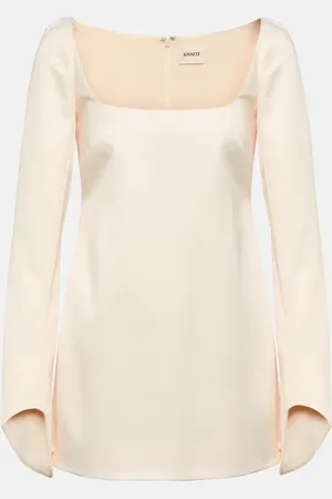 Khaite Tate satin minidress
