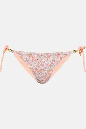 Heidi Klein Muskmelon Bay triangle bikini bottoms
