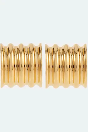 Khaite Julius Small gold-plated earrings