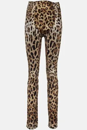 Dolce & Gabbana X Kim printed high-rise skinny pants