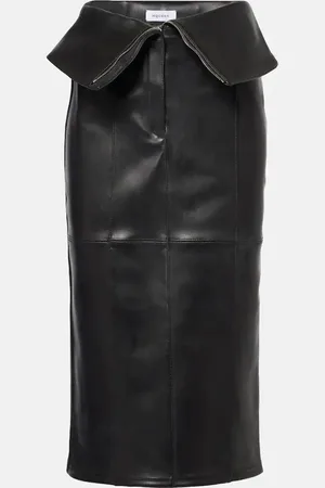 Alexander McQueen Leather pencil skirt
