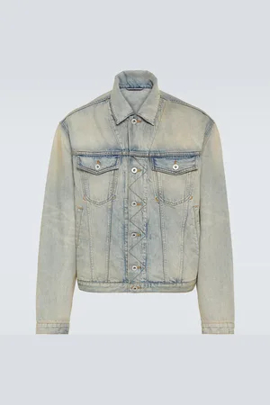 Kenzo Drawn Varsity embroidered denim jacket