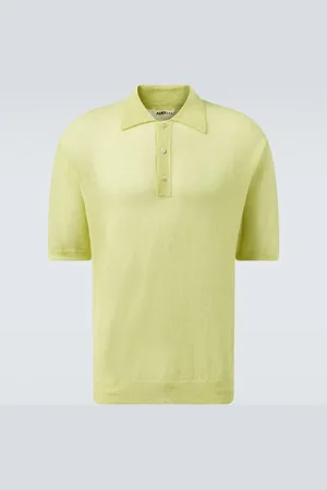 Auralee Mohair-blend polo sweater