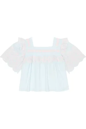 Stella McCartney Embroidered cotton top