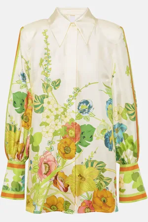 ALÉMAIS Floral silk shirt