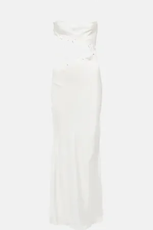 CHRISTOPHER ESBER Cutout silk faille maxi dress
