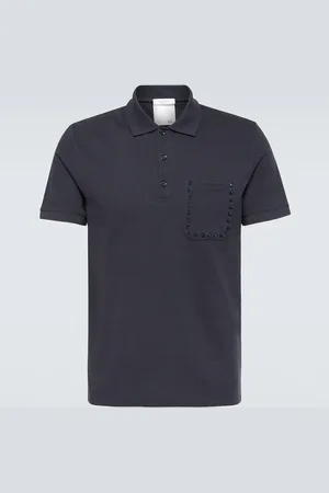 VALENTINO Rockstud cotton polo shirt