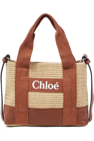 Chloé ChloÃ© raffia-effect shoulder bag