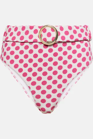 ALEXANDRA MIRO Ursula polka-dot high-rise bikini bottom