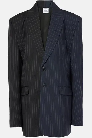Vetements Pinstripe wool blazer