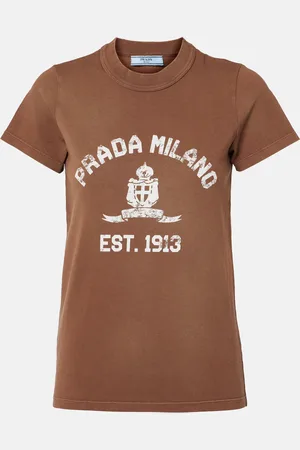 Prada Logo cotton jersey T-shirt