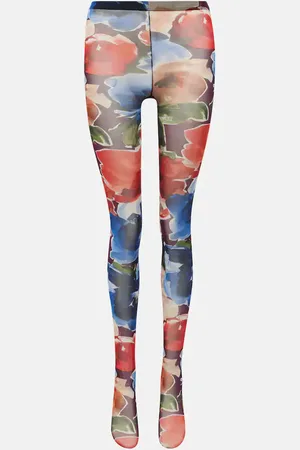 Dolce & Gabbana Printed tulle tights