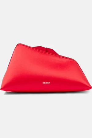 The Attico 8:30PM Small satin clutch