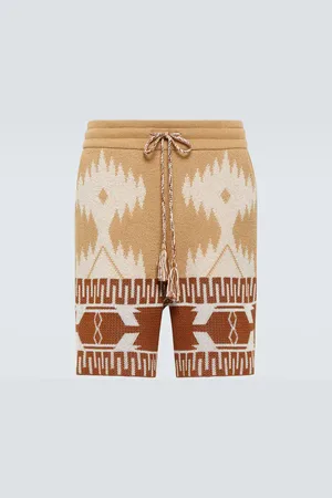 Alanui Icon Piquet cotton jacquard shorts