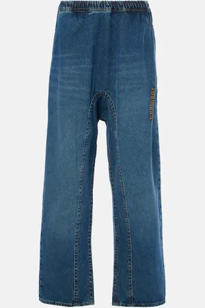 Y / PROJECT Logo low-rise wide-leg jeans
