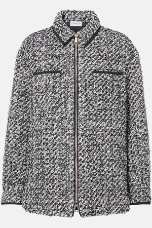 Moncler Tweed bomber jacket